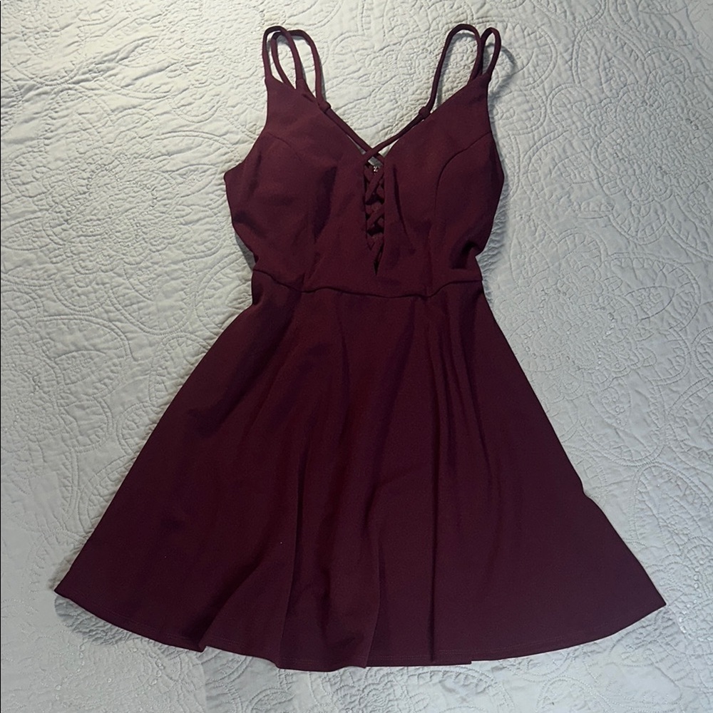 Speechless Red Sleeveless A-Line Mini Dress